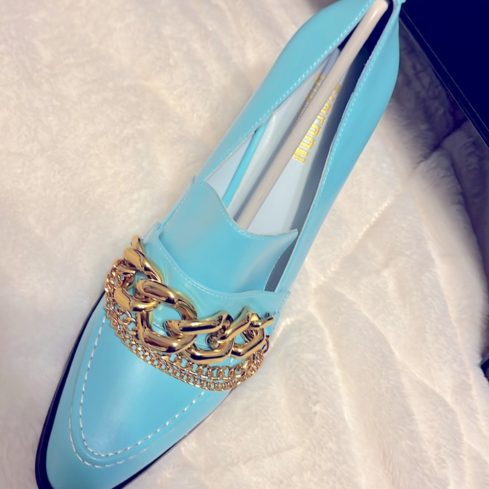 BIBERON Teal 4 inch heels size 9.5 - Picture 7 of 10